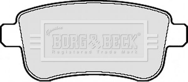 BORG & BECK stabdžių trinkelių rinkinys, diskinis stabdys BBP2124